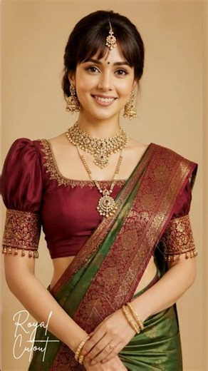 Stunning Bridal Wine Red Blouse with Aari Work | Designer Back Cutout Blouse | Silk Cotton Elegance