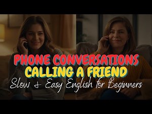Phone Conversation English for Beginners | Slow Practice for Speaking | Easy Dialogue & Vocabulary