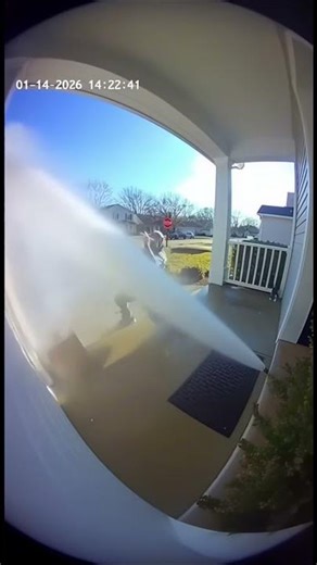 Porch Pirate Gets BLASTED by Water Trap! 💦📦 #shorts #karma