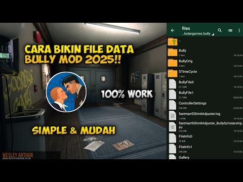 Tutorial bikin file data bully mod simple & mudah terbaru 2025!!