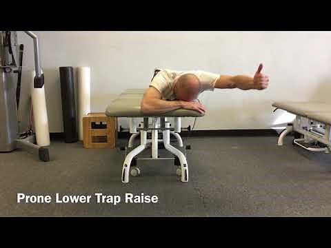 Prone Lower Trap Raise