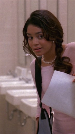 I have a theory that Sharpay totally saw Gabriella in the bathroom and purposefully walked by her like she was invisible as a power move. 🎥: High School Musical | Disney Channel