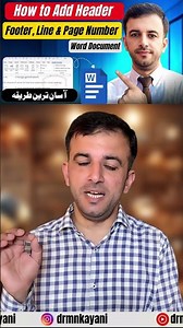 How to Add Header, Footer & Page Numbers in MS Word #shorts #word