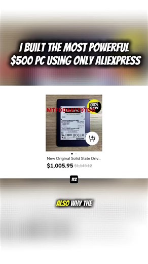 I BUILT THE MOST POWERFUL $500 PC USING ONLY ALIEXPRESS.... #fyp #built #powerful #pcgaming #aliexpress