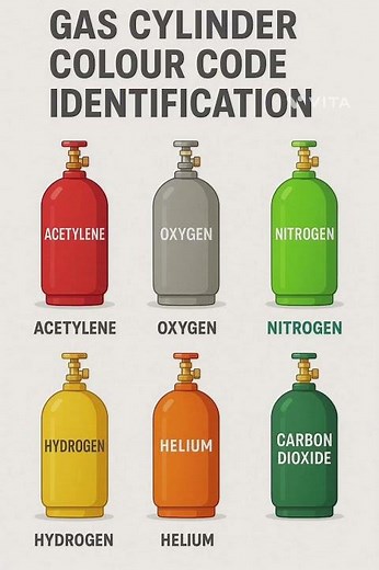 gas cylinder colour code identification by gbsir gb sir ‪@GurukulGBsir‬ #science #gkgs #hilights