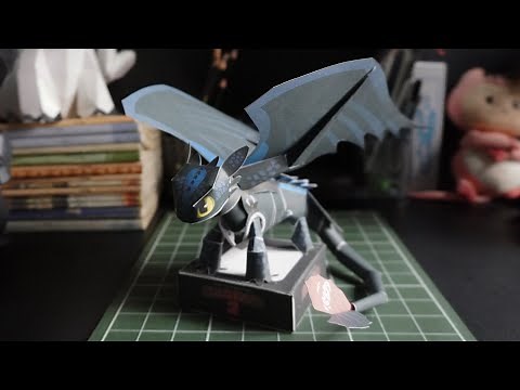 Toothless | Paper Craft (Free Template)