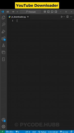 Akash • Python & Tech Enthusiast 🚀 on Instagram: "YouTube Downloader with Python .. 📒 | Complete Python guide + 99 Projects 🔗 | Link in the Bio .. .. Follow @pycode.hubb for more .. .. Turn on post notifications for more such posts like this .. .. #pythonhub #pythonquiz #pythonlearning #pythonprogramming #pythondeveloper #python3 #programming #pythonprojects #pythonbeginner #coding #pythonbegginers #pythonlearn #pycode"