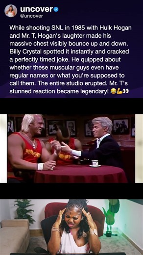 While shooting SNL in 1985 with Hulk Hogan and Mr. T, Hogan's
