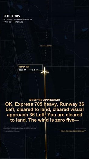 "We’ll Stop It On The Runway" — FedEx 705 Lands At Memphis | ATC