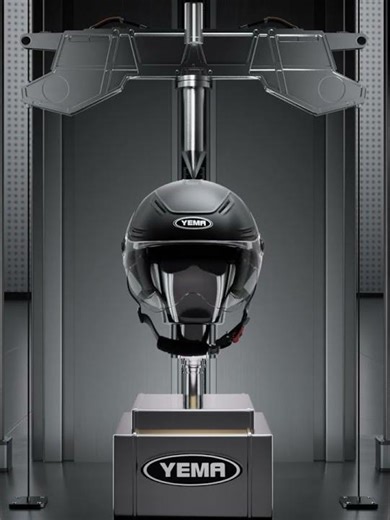 Tech Helmet 3D C4D Scene | Octane Ready, Complete Lighting & Materials