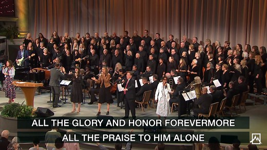 "Only One could crush the curse of sin Only One was raised to life again Only One is King of every king Only One is coming back for me." | Shadow Mountain Community Church