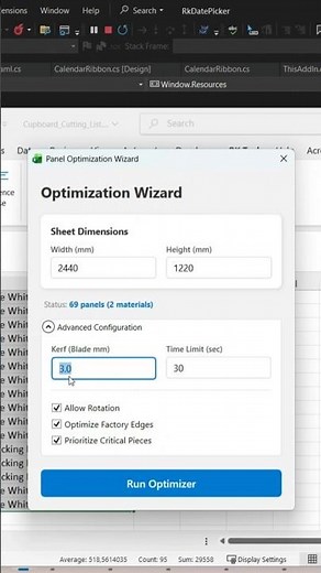 Panel Cut list optimizer #carpentry #joinery #rodriguekamdieun