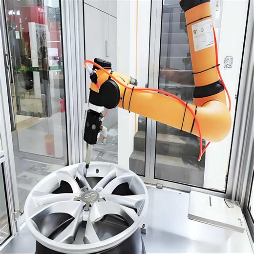 AUBO Collaborative Robot and Robotic Hand AUBO-iS25 Cobot Used for Light Assembly Tasks and Screw Binding