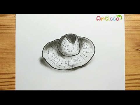 HOW TO DRAW REALISTIC STRAW HAT