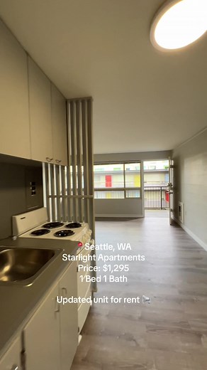 Updated 1 bed 1 bath 393 sqft rental in the First Hill neighborhood.📍925 Cherry St. Seattle, WA 98104. (4) units available in this building. DM for more info #realestate #propertymanagement #forrent #seattletok #washington #apartmenttour #apartmenthunting #residential #bedroom #renting