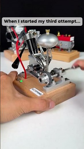 When I started my third attempt….#mechanic #enginemodel #DIY #engine #model