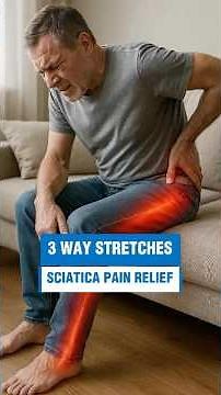 Best Lower Back Stretches for Sciatica: 3 Exercises for Quick Leg Pain Relief #shorts