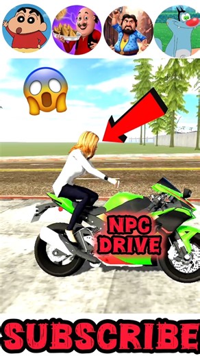 npc drive bike 😱 In indian bikes driving 3D 🔥 || GTA v mod #shorts