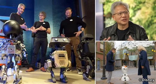 ディズニーが次世代ロボット「オラフ」や「BDXドロイド」など開発の舞台裏と最先端技術を一挙紹介　NVIDIAのCEOとの対談も公開 | ロボスタ - ロボット･AI情報WEBマガジン