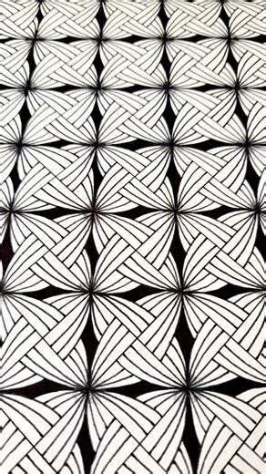Doodle tutorial for beginners, Easy zentangle, Easy pattern, Step by step zentangle design.