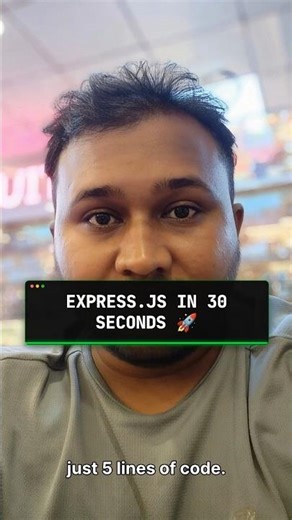 Build with Express.js in 30 Seconds #coding #nodejs #tutorial