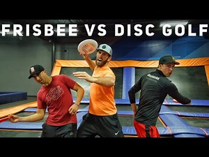 Frisbee vs. Disc Golf Trick Shot Battle | Brodie Smith, Paul McBeth, & Simon Lizotte