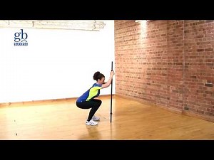 Assisted Pole Squat for Beginners | Quick Demo