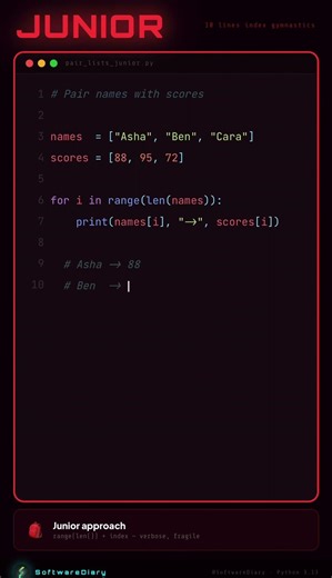 Junior vs Senior Python Developer 🐍 | Biggest Coding Mistake! #ytshorts #coding #python