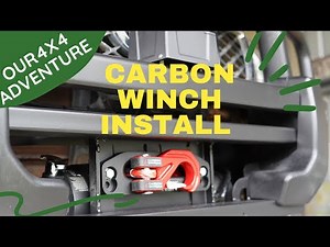 Carbon 12k V2 Winch Install into a Nissan Patrol