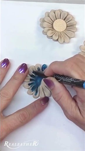 DIY Leather Flowers for Spring with kits from Realeather