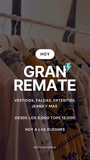 Hoy gran remate niñas desde 5.000 a las 21:30hrs!! Por Instagram y tik tok ❤️
