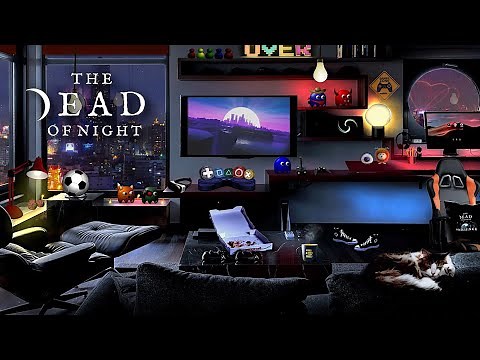 Gamer's Room Ambience 🕹️🎮 | Gaming ASMR with Retro Gaming Sounds & Music, Rain, Fireworks +More