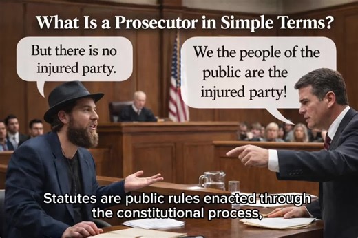 Prosecutors act on behalf of the we the people. Statutes are public rules enacted through the constitutional process, not private contracts between individuals. Under the U.S. Constitution and state constitutions, the people delegate lawmaking authority to elected legislatures. We do not personally draft every statute; we elect representatives who do it on our behalf. When a statute is passed, it becomes public law, regulating conduct that affects the public—things like theft, assault, fraud, tr