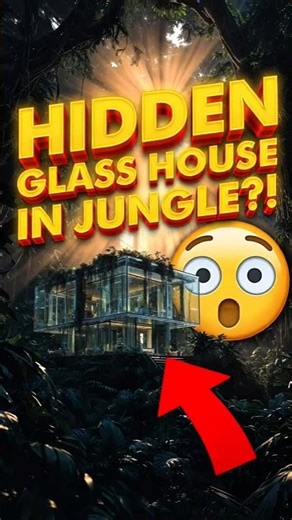 🏆 Hidden Modern Glass House Built Inside Jungle Forest 😱 #beforeafter #constructionmagic #shorts