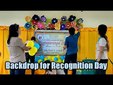 Backdrop Making for Our Recognition Day | Teacher Michael TV #teacher #contentcreator