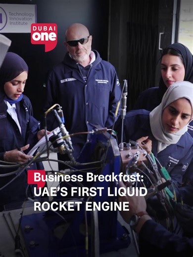 4.9K views · 217 reactions | UAE marks a new milestone in space exploration with the successful development and firing of its first in-house liquid rocket engine, paving the way for future missions. Dr. Elias Tsoutsanis, Chief Researcher at the Technology Innovation Institute, explains the significance of building a homegrown engine for the nation’s space industry. #DubaiEyeLiveonDubaiOneTv #BusinessBreakfastonDubaiOne #DubaiOneTv | Dubai One | Facebook