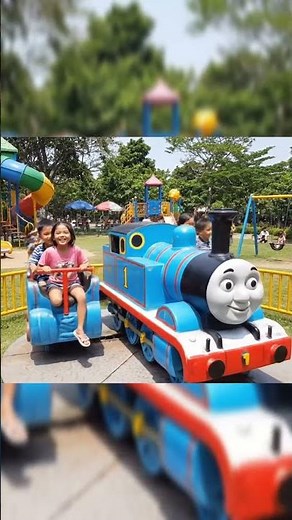 Naik Kereta api thomas ~ Riding Thomas the Train