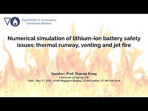 Numerical simulation of lithium ion battery safety issues: thermal runway, venting and jet fire