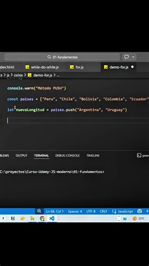 Día 1 | Aprendiendo los métodos de los arrays 💻 en JavaScript #programacion #tips #javascript #array