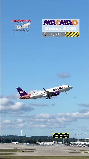 🔥 Brand New! Air Cairo Airbus A320neo (1 Yr | SU-BVO) from Munich to Hurghada