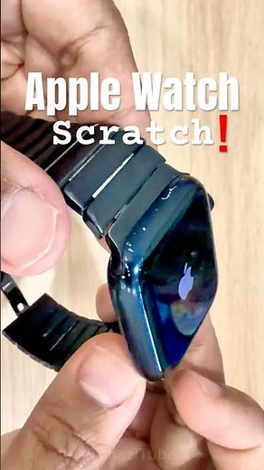 Easy Apple Watch Scratch Fix! Apple Watch Before & After Repair #applewatch #apple #shorts #fix