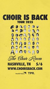 NASHVILLE! We’re so excited to celebrate our THIRD YEAR anniversary with you all on May 6! This is gonna be a fun one, so get your tickets today and use code SING for $5 off! 🙌🏾🎉Thank you again to our partners TPR, World Vision and GMA! | The Choir Room