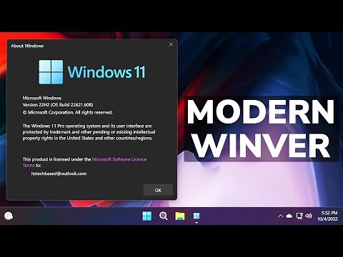Modern Winver for Windows 11 22H2