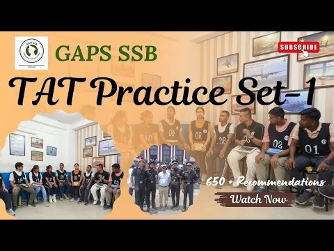 TAT PRACTICE - 6 II THEMATIC APPERCEPTION TEST IN SSB II PSYCHOLOGICAL TEST IN SSB II GAPS SSB