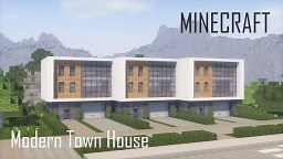 Minecraft Modern Town House 2 (full interior) Minecraft Map