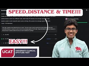 SPEED/DISTANCE/TIME QUESTIONS!!! | UCAT QR TIPS AND TRICKS #3