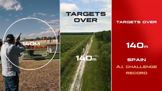 La leyenda española de los 140 metros: la mayor distancia a la que se ha roto un plato en el reto Benelli Advanced Impact