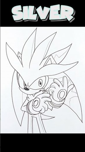 Watch This Silver the Hedgehog Drawing Go HARD in 10 Seconds! 🔥