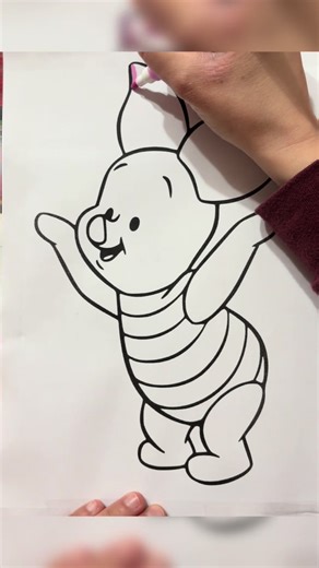 Coloring Fun with Pimpi Piglet for Kids