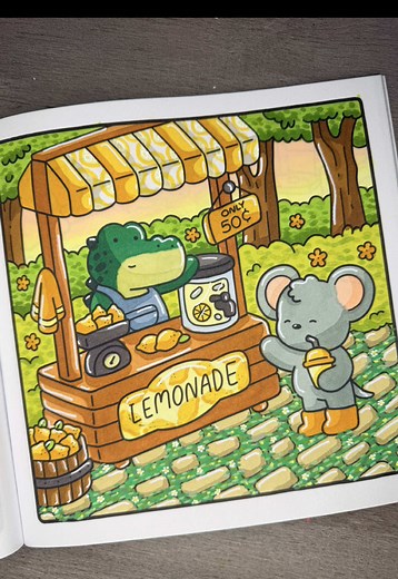 Lemonade Stand Coloring Page Re-Do